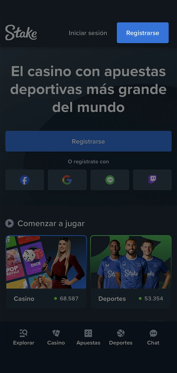 Comience con un registro de cuenta rápido y sencillo en la plataforma Stake.