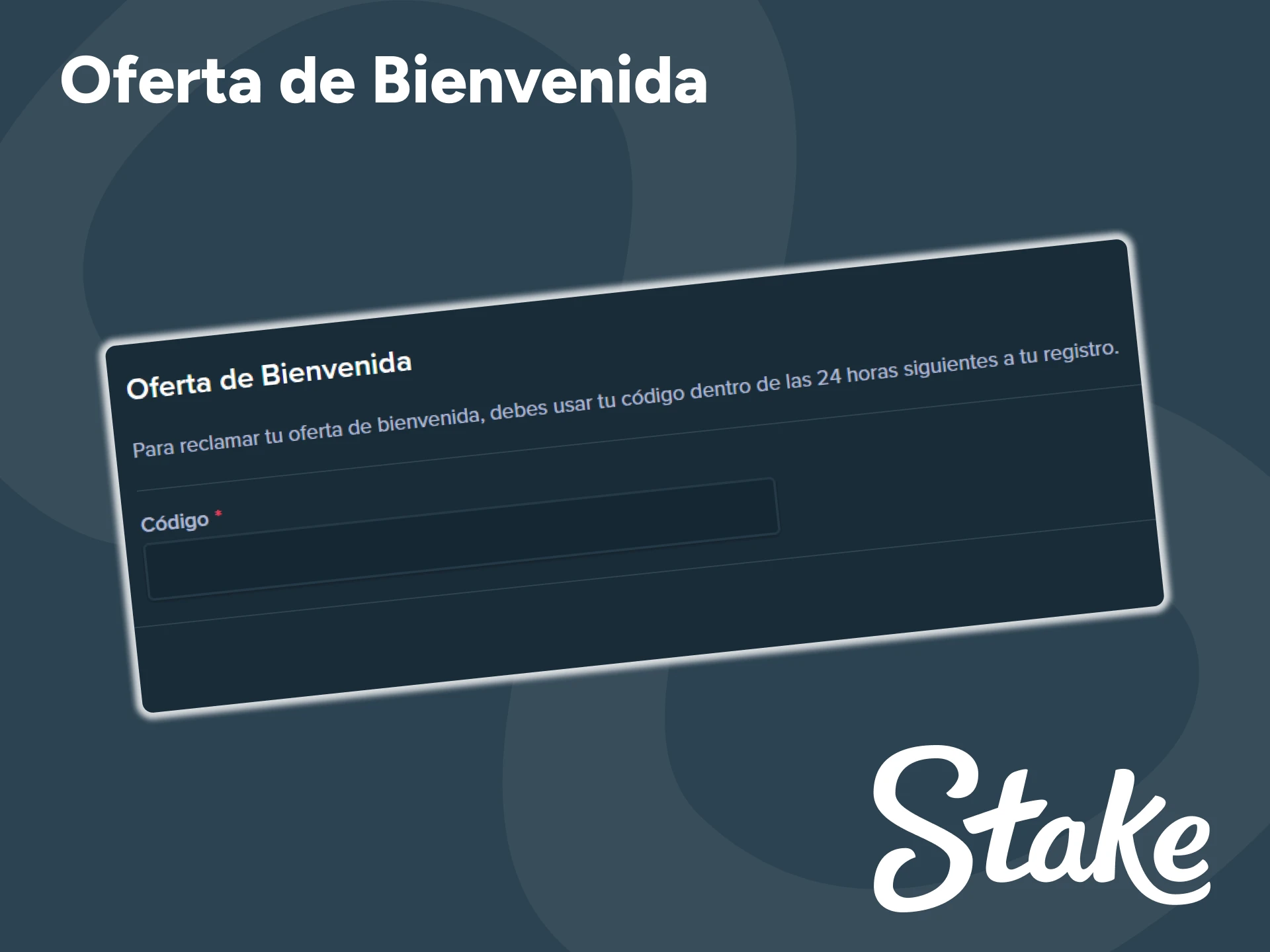 Regístrate y obtén tu oferta de bienvenida en la plataforma Stake.